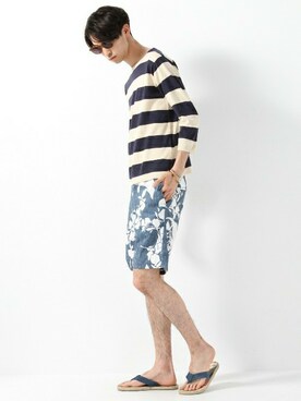 JOURNAL STANDARD EC担当さん（メンズ・185cm）の夏コーディネート