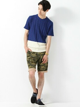 JOURNAL STANDARD EC担当さん（メンズ・185cm）の夏コーディネート