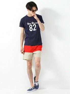 JOURNAL STANDARD EC担当さん（メンズ・185cm）の夏コーディネート