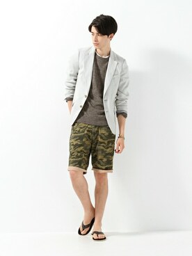 JOURNAL STANDARD EC担当さん（メンズ・180cm）の夏コーディネート