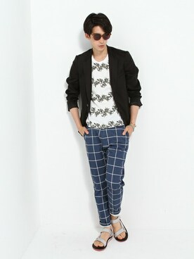 JOURNAL STANDARD EC担当さん(メンズ・180cm)の夏コーディネート