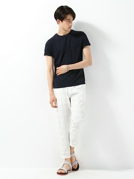 JOURNAL STANDARD EC担当さん（メンズ・180cm）の夏コーディネート