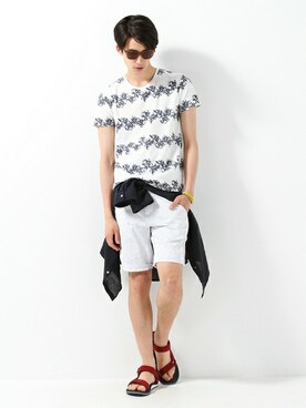 JOURNAL STANDARD EC担当さん(メンズ・180cm)の夏コーディネート