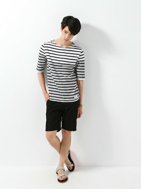 JOURNAL STANDARD EC担当さん(メンズ・180cm)の夏コーディネート