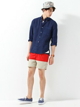 JOURNAL STANDARD EC担当さん(メンズ・180cm)の夏コーディネート