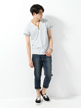 JOURNAL STANDARD EC担当さん（メンズ・180cm）の夏コーディネート