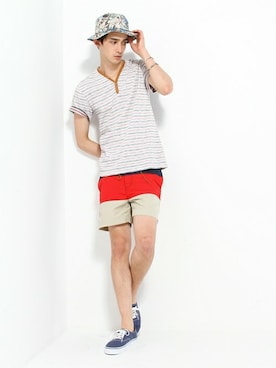 JOURNAL STANDARD EC担当さん（メンズ・180cm）の夏コーディネート