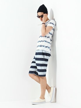 JOURNAL STANDARD EC担当さん(メンズ・180cm)の夏コーディネート