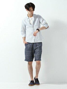 JOURNAL STANDARD EC担当さん（メンズ・180cm）の夏コーディネート
