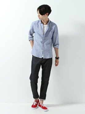 JOURNAL STANDARD EC担当さん(メンズ・180cm)の夏コーディネート