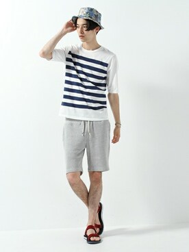 JOURNAL STANDARD EC担当さん(メンズ・180cm)の夏コーディネート