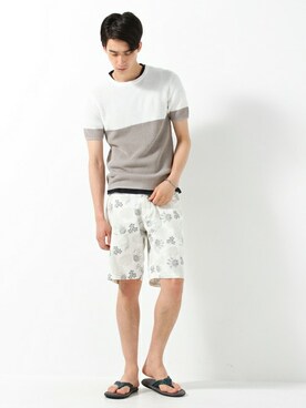 JOURNAL STANDARD EC担当さん(メンズ・180cm)の夏コーディネート