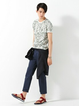 JOURNAL STANDARD EC担当さん(メンズ・180cm)の夏コーディネート