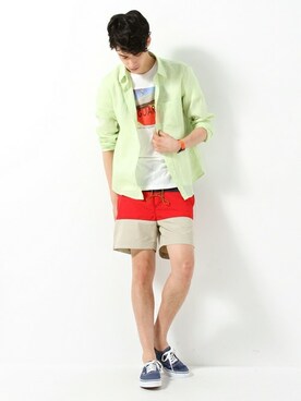 JOURNAL STANDARD EC担当さん（メンズ・180cm）の夏コーディネート