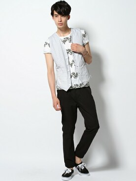 JOURNAL STANDARD EC担当さん(メンズ・180cm)の夏コーディネート