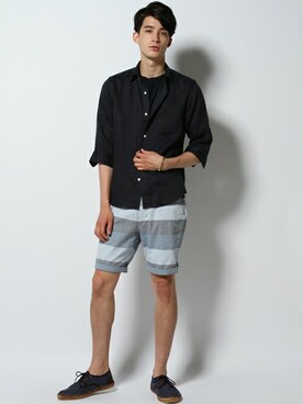 JOURNAL STANDARD EC担当さん（メンズ・180cm）の夏コーディネート