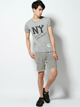 JOURNAL STANDARD EC担当さん（メンズ・180cm）の夏コーディネート