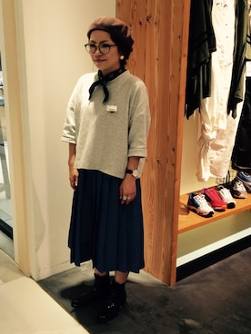 「by boe（バイボー）のアイテム」を使った、Konnoさん（レディース・149cm）の秋コーディネート