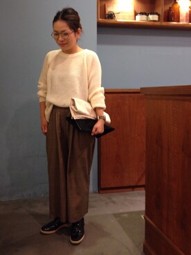 「SEVENDAYS=SUNDAY（セブンデイズサンデイ）のアイテム（ファッション雑貨）」を使った、Konnoさん（レディース・149cm）の冬コーディネート