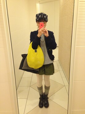 「Marc by Marc Jacobs（マークバイマークジェイコブス）のアイテム（ブーツ）」を使った、keiさん（レディース・155cm）の秋コーディネート