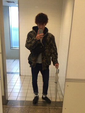 「ポーター」｜「アイテム（その他）」を使った、しょーたさん（メンズ・178cm）の秋コーディネート