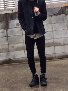 「WEEKDAY（ウィークデイ）のアイテム（トップス）」を使った、ともさん（メンズ・169cm）の冬コーディネート