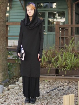 「streetsnap」｜「アイテム（ワンピース/ドレス）」を使った、Miriam Mibaoさん（レディース・163cm）の春コーディネート