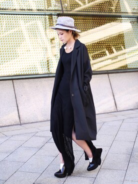 「streetsnap」｜「アイテム（トレンチコート）」を使った、Miriam Mibaoさん（レディース・163cm）の春コーディネート