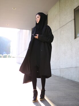 「streetsnap」｜「アイテム（トレンチコート）」を使った、Miriam Mibaoさん（レディース・163cm）の春コーディネート
