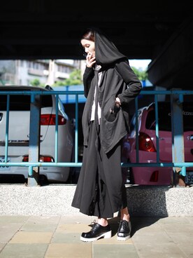 「streetsnap」｜「アイテム（モッズコート）」を使った、Miriam Mibaoさん（レディース・163cm）の春コーディネート