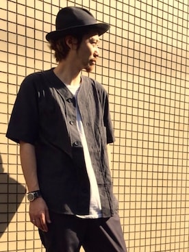 「Johnbull Private labo（ジョンブルプライベートラボ）のアイテム（その他トップス）」を使った、presi☆さん（メンズ・175cm）の春コーディネート