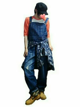 「TYPE BLUE（タイプブルー）のアイテム（トップス）」を使った、あきさん（レディース・160cm）の秋コーディネート