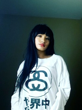 「long sleeve」｜Leanne Nicoleさん（レディース・160cm）の夏コーディネート