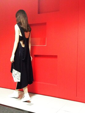 「CONVERSE（コンバース）のアイテム（スニーカー、ホワイト系）」を使った、yuyiさん（レディース・168cm）の夏コーディネート