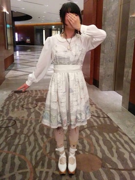 「Grimoire（グリモワール）のアイテム（アクセサリー）」を使った、ゆこさん（レディース・156cm）の春コーディネート