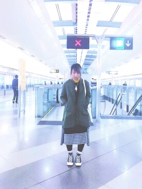 哉さん（レディース・160cm）の秋コーディネート