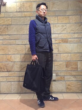 「Saturdays NYC（サタデーズ ニューヨークシティ ）のアイテム（バッグ）」を使った、Ryugo Saishuさん（メンズ・177cm）の冬コーディネート