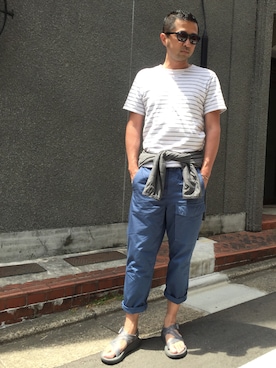 「umit benan（ウミットベナン）のアイテム」を使った、Ryugo Saishuさん（メンズ・177cm）の春コーディネート