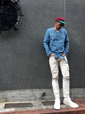 「Simon Miller（サイモン・ミラー）のアイテム（パンツ）」を使った、Ryugo Saishuさん（メンズ・177cm）の秋コーディネート