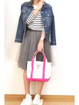 「tocco（トッコ）のアイテム（スカート）」を使った、maruさん（レディース・166cm）の秋コーディネート