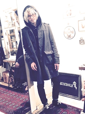 「アイテム（その他トップス）」を使った、RUMHOLEberufstaffさん（メンズ・178cm）の冬コーディネート