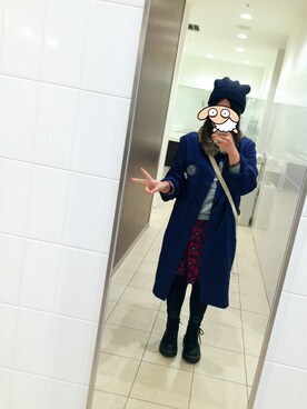 「ショップコート」｜「アイテム（ワンピース/ドレス）」を使った、845さん（レディース・154cm）の秋コーディネート