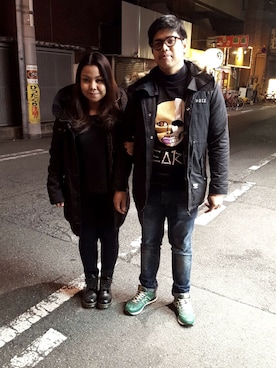 「New Balance」｜「アイテム（ブーツ）」を使った、Shafiq Sulaimanさん（メンズ・166cm）の冬コーディネート