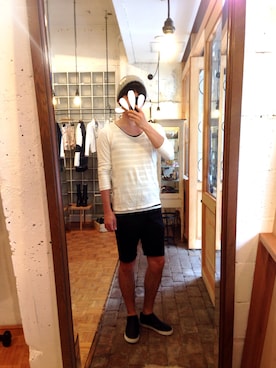 「膝上ショーツ」｜「アイテム（その他）」を使った、kou_ynwaさん（メンズ・173cm）の秋コーディネート