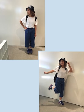 「Saucony（サッカニー）のアイテム」を使った、makiさん（レディース・153cm）の夏コーディネート