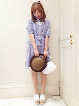 「MINIMUM（ミニマム）のアイテム（ワンピース/ドレス）」を使った、minimum神戸マルイstaffさん（レディース・163cm）の春コーディネート