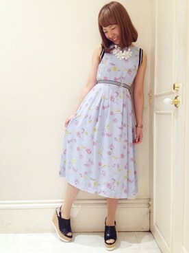 「MINIMUM（ミニマム）のアイテム（ワンピース/ドレス）」を使った、minimum神戸マルイstaffさん（レディース・163cm）の春コーディネート