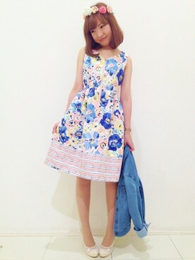 「MINIMUM（ミニマム）のアイテム（ワンピース/ドレス）」を使った、minimum神戸マルイstaffさん（レディース・163cm）の春コーディネート