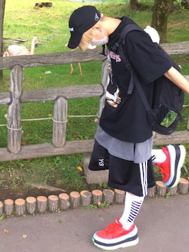 「NASASEASONS（ナサシーズンズ）のアイテム」を使った、ЯYUS∃iさん（メンズ・170cm）の秋コーディネート