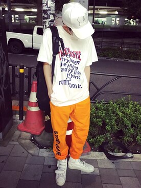 「MISBHV（ミスビヘイブ）のアイテム（パンツ）」を使った、ЯYUS∃iさん（メンズ・170cm）の秋コーディネート
